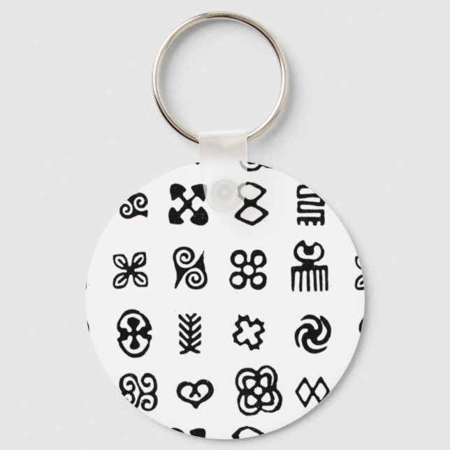 Adinkra African Symbols Schlüsselanhänger (Vorderseite)