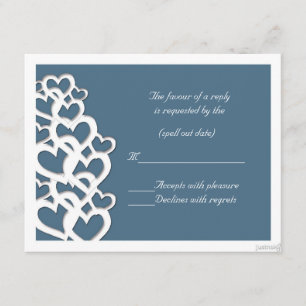 adinkra akoma (Herz) Achat-Blau-uAwg RSVP Karte