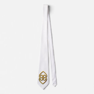 Adinkra-Erden-Gold Krawatte