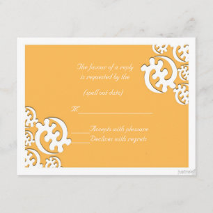 Adinkra gye nyame (außer für Gott) Bienenwachs-uAw RSVP Karte