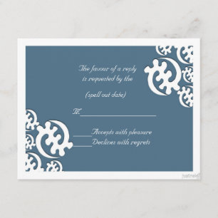 adinkra gye nyame (außer Gott) Achat-Blau-uAwg RSVP Karte