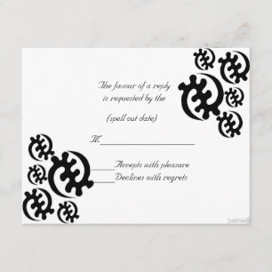 adinkra gye nyame (außer Gott) uAwg III RSVP Karte
