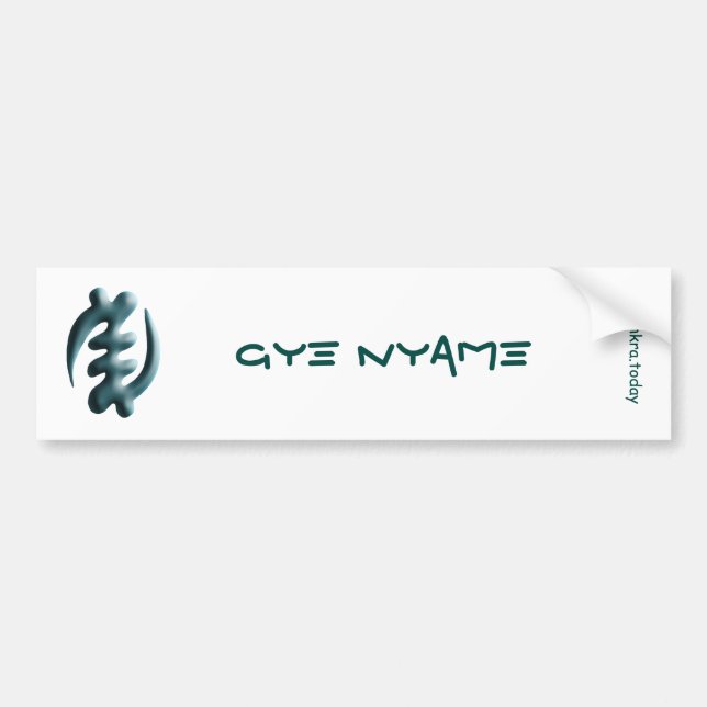 Adinkra - Gye Nyame Autoaufkleber (Vorne)