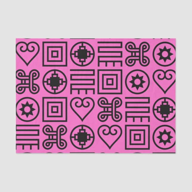 Adinkra Print Tissue Paper Seidenpapier (Vorderseite)