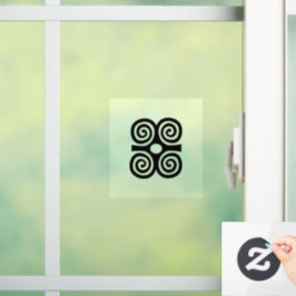 Adinkra Symbol (Bescheidenheit) Fensterklammer Fensteraufkleber