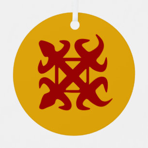 Adinkra-Symbol (Einheit) Ornament Aus Metall