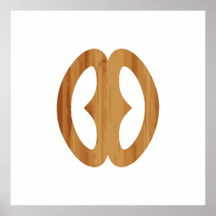 Adinkra Symbol Hope Nyame biribi wo soro Geschenk  Poster