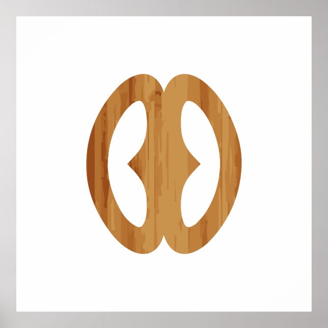 Adinkra Symbol Hope Nyame biribi wo soro Geschenki Poster (Vorne)