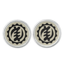 Adinkra Symbol-Manschettenknöpfe Nyame Ohene