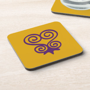 Adinkra Symbol (Sankofa) Untersetzer