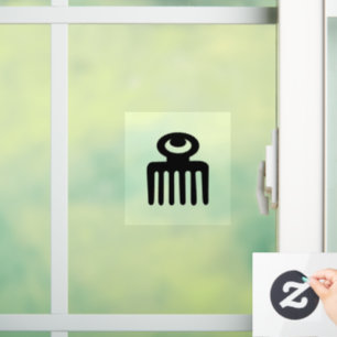 Adinkra Symbol (Schönheit) Fensterklammer Fensteraufkleber