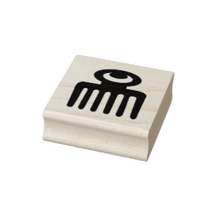 Adinkra Symbol (Schönheit) Gummi-Briefmarke Gummistempel