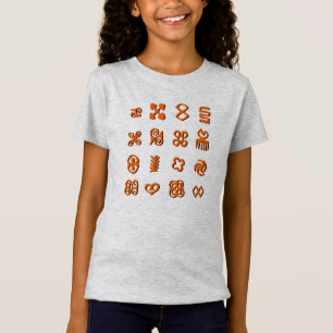Adinkra-Symbole aus Westafrika T-Shirt
