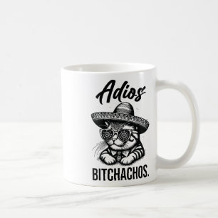 Adios Achos Katze in Sombrero Funny Spanish Funny  Kaffeetasse