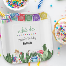 Adios Dos 3. Geburtstag 3-Esta Fiesta Party