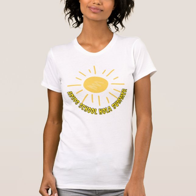 adios School hola Sommer T-Shirt (Vorderseite)