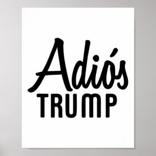 Adios Trump Demokrat Us-Wahl Poster