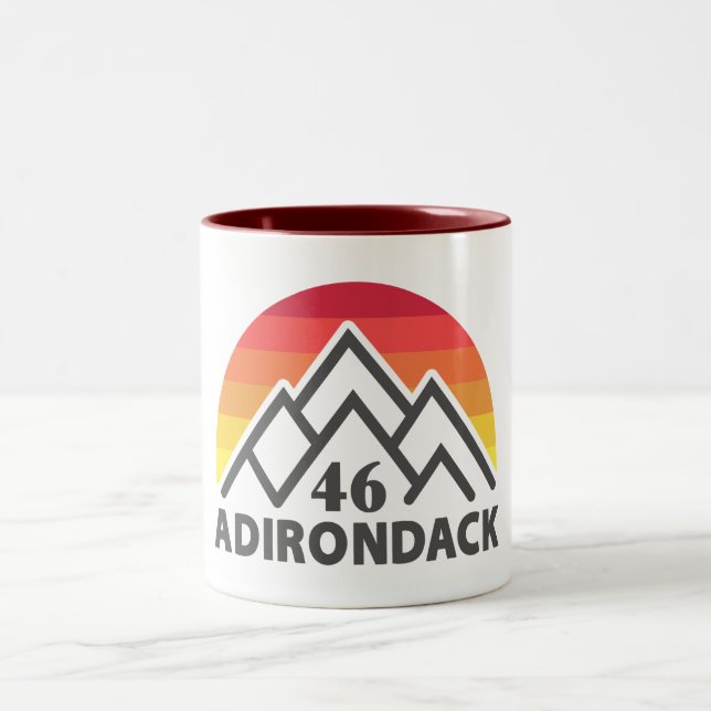 Adirondack 46 Regenbogen Zweifarbige Tasse (Mittel)