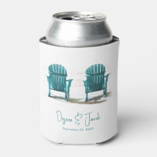 Adirondack Beach Stairs White Aquamarin Wedding Dosenkühler