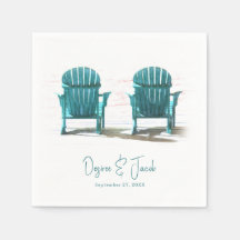 Adirondack Beach Stairs White Aquamarin Wedding