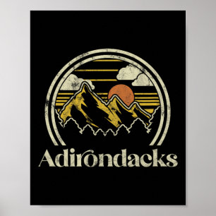Adirondack-Berge New York Vintage-Wander-Camp Poster