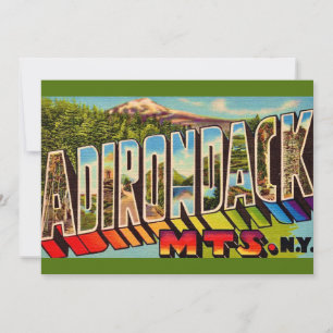 Adirondack-Berge Vintage 5x7 große Postkarte