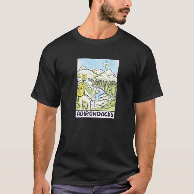 Adirondack Bergsee-Zauber im Val Piora T-Shirt (Vorderseite)