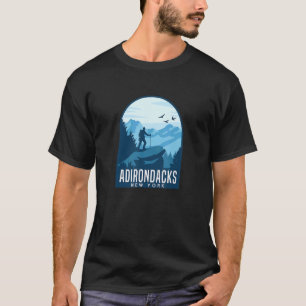 Adirondack-Bergsteigen-Wanderung-Bergsteiger-Anzei T-Shirt