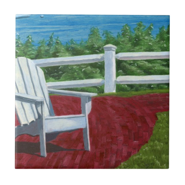 Adirondack Chair Painting Fliese (Vorderseite)