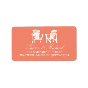 Adirondack Chairs   Anschrift Adressaufkleber