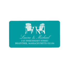 Adirondack Chairs | Anschrift Adressaufkleber