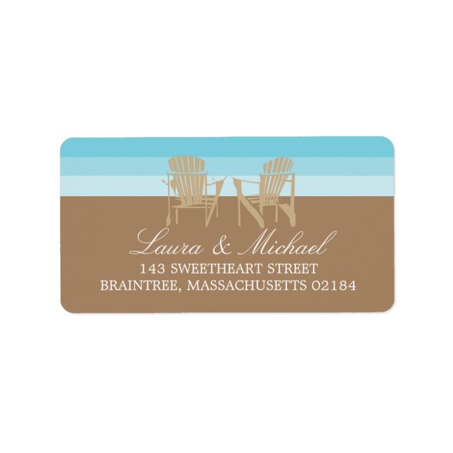 Adirondack Chairs | Anschrift Adressaufkleber (Vorne)