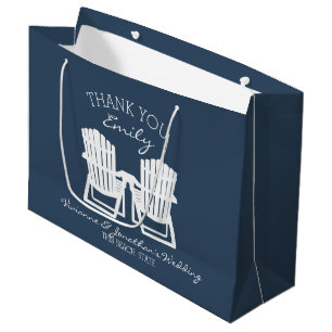 Adirondack Chairs Navy Blue Große Geschenktüte