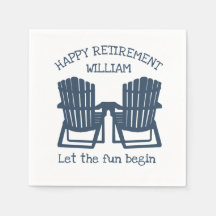 Adirondack Chairs Navy Blue Retirement