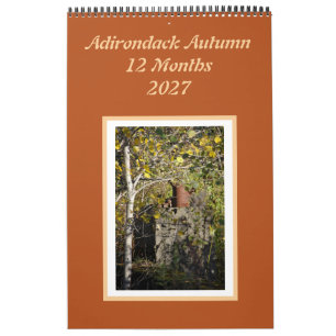 Adirondack Herbst 12-Monats-Kalender Kalender