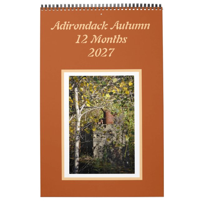 Adirondack Herbst 12-Monats-Kalender Kalender (Titelbild)