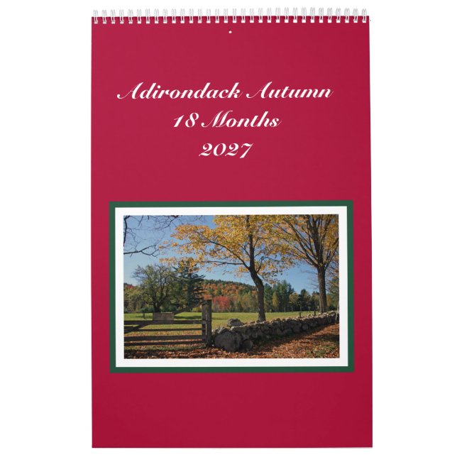 Adirondack Herbst 18-Monats-Kalender Kalender (Titelbild)