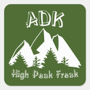 Adirondack High Peak Freak Quadratischer Aufkleber