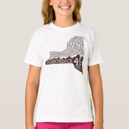 Adirondack High Peaks T - Shirt (Braunes Logo)