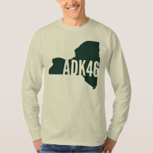 Adirondack hohe Spitzen-Listen-langer Hülsen-T -