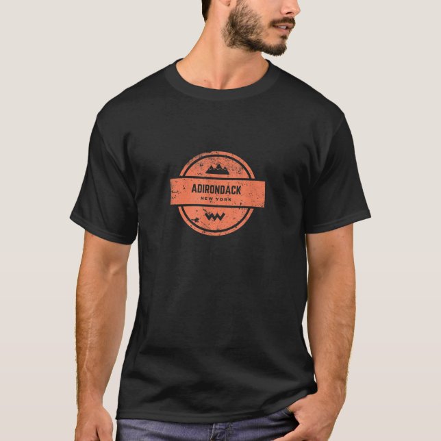 Adirondack Höhenweg zum Camping Wandern T-Shirt (Vorderseite)