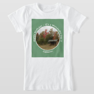 Adirondack Lean to im Herbst Artikel der Geburtsta T-Shirt