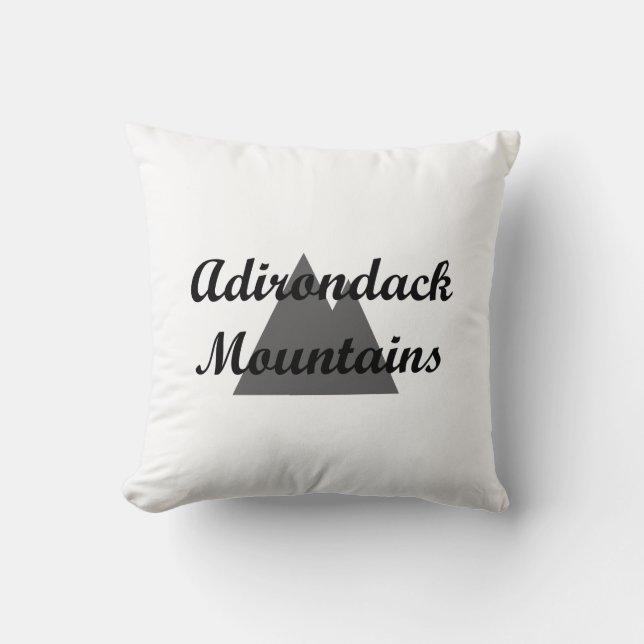 Adirondack Mountain Square Throw Kissen (Vorderseite)