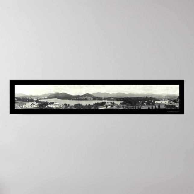 Adirondack Mountains & Lake Placid 1912 Poster (Vorne)