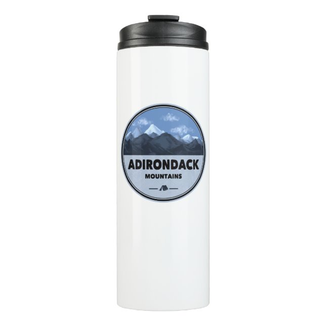 Adirondack Mountains New York Camping Thermosbecher (Vorderseite)