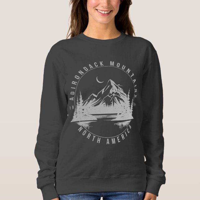 Adirondack Mountains Retro Vintag 1951 Sweatshirt (Vorderseite)