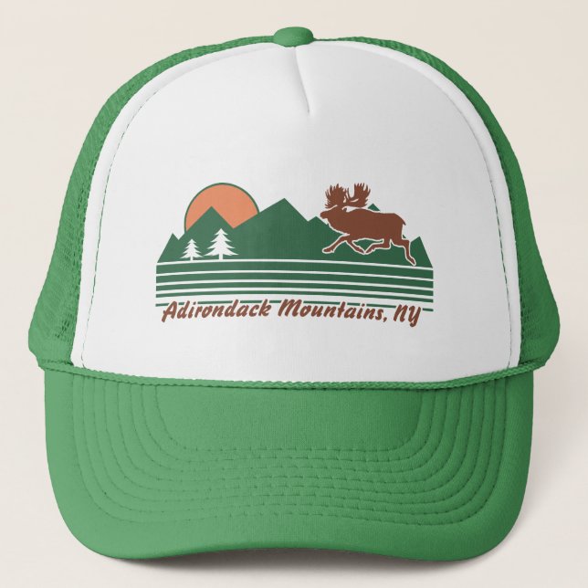 Adirondack Mountains Truckerkappe (Vorderseite)