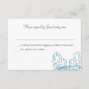 Adirondack Stuhl Hochzeit Einladung UAWG