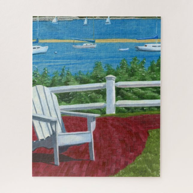 Adirondack-Stuhl-Malerei 520-teiliges Puzzle (Vertikal)