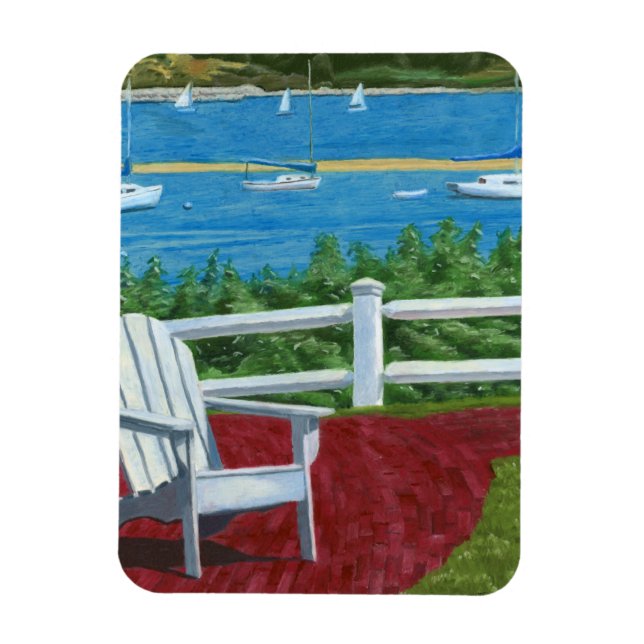 Adirondack-Stuhl-Malerei Magnet (Vertikal)
